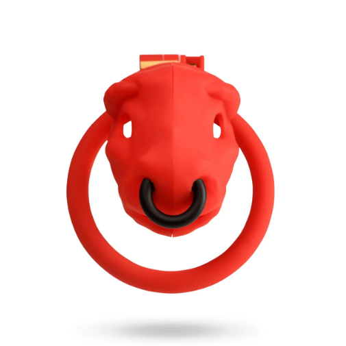 Bull Chastity Cage - Red