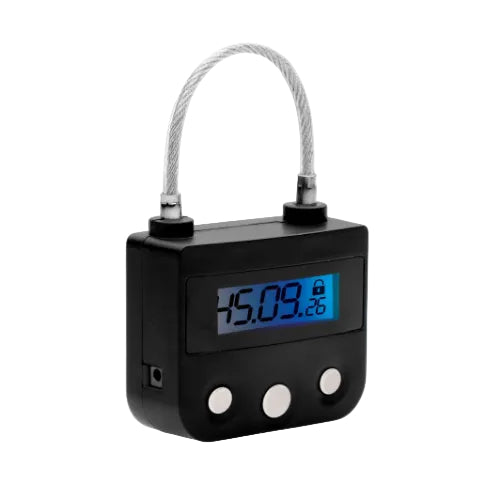 Chastity Time Lock - USB Rechargeable Digital Timer Lock for Chastity Cages & Bondage | Master Series
